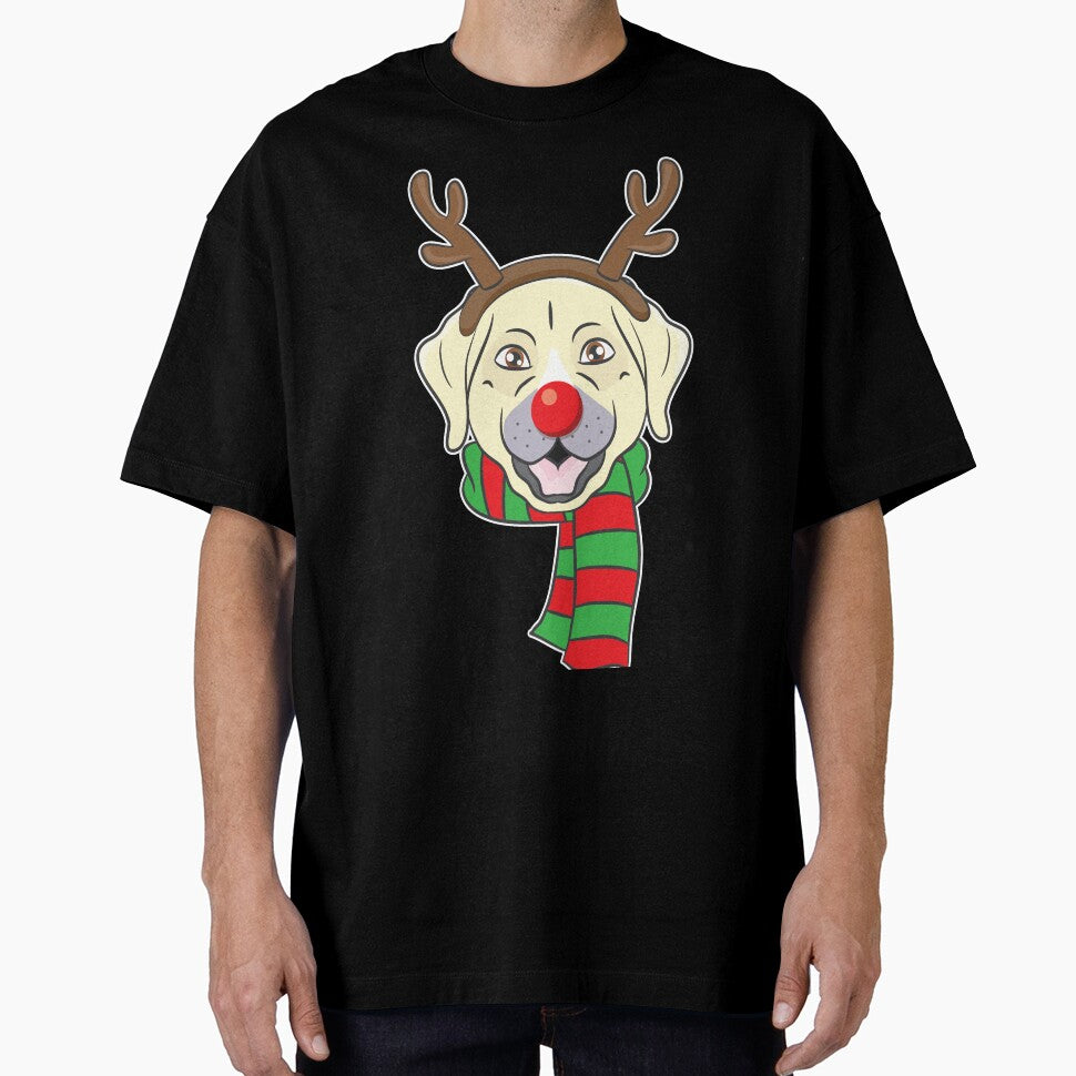 Funny Christmas Dog Xmas Reindeer Labrador Holiday Gift by haselshirt