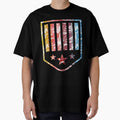 American Stars Emblem T-Shirt | Rainbow Color Design Tee by AllStarMerch