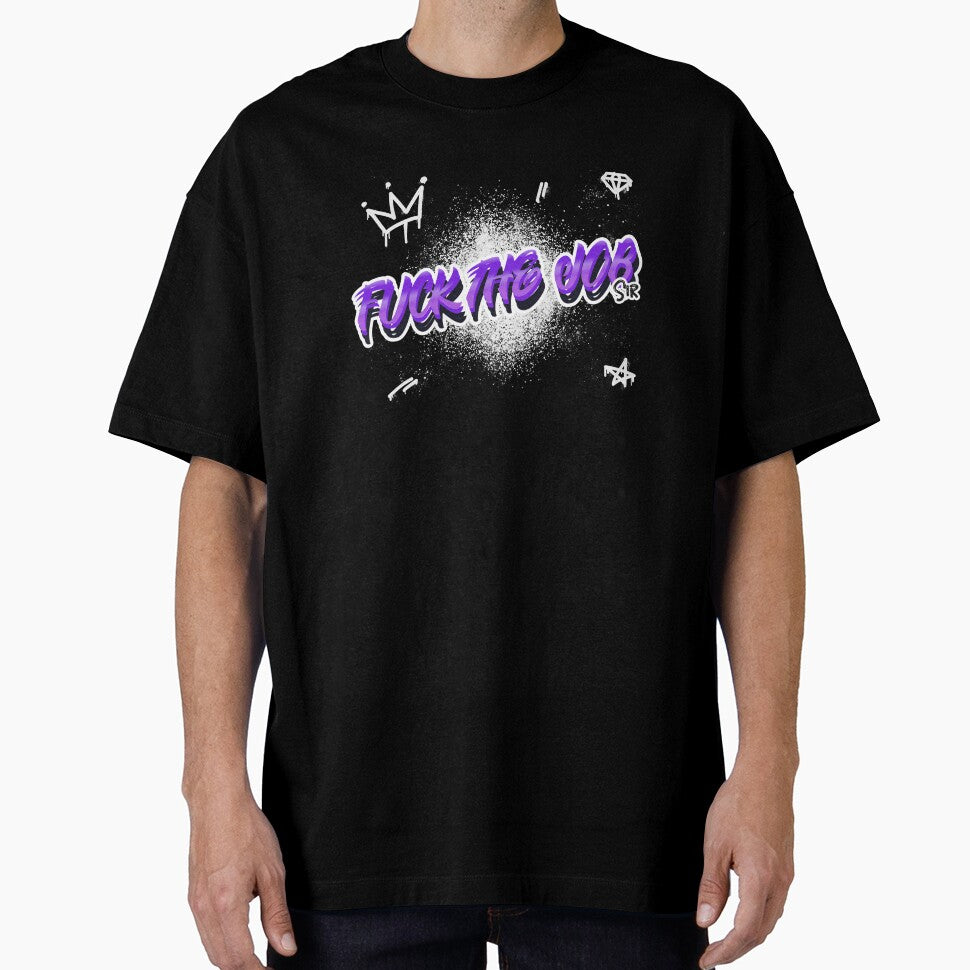 Urban Attitude Graffiti Tee – “F*ck The Job Sir” Streetwear Design by Atlantic Flyer Designs