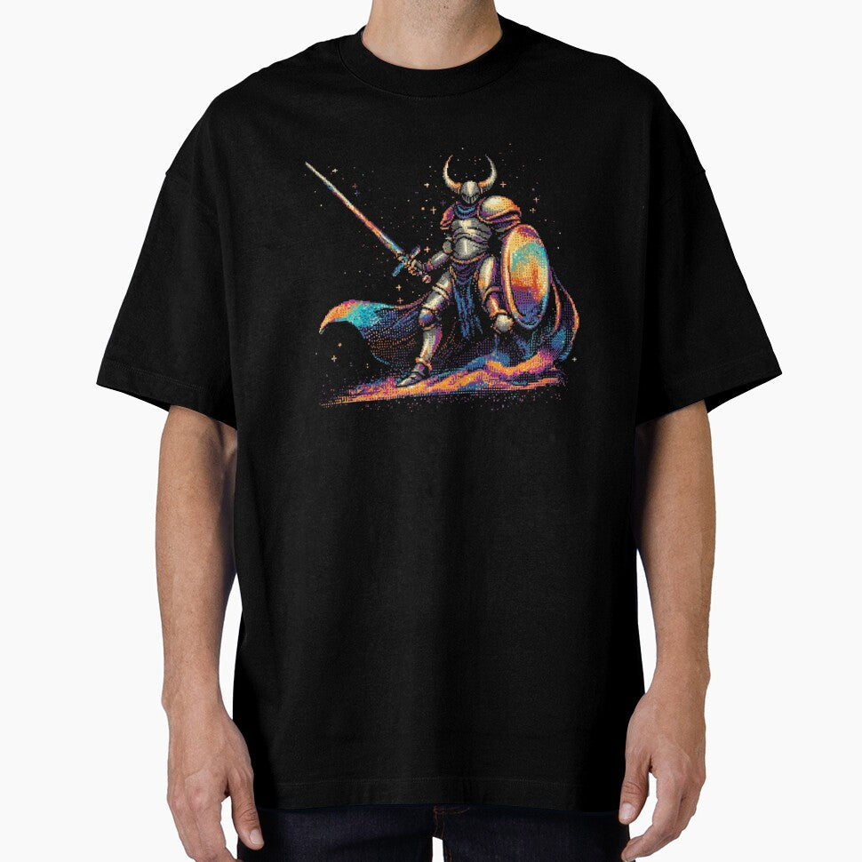 Rainbow Knight Pixel Art by Kaos-Bit