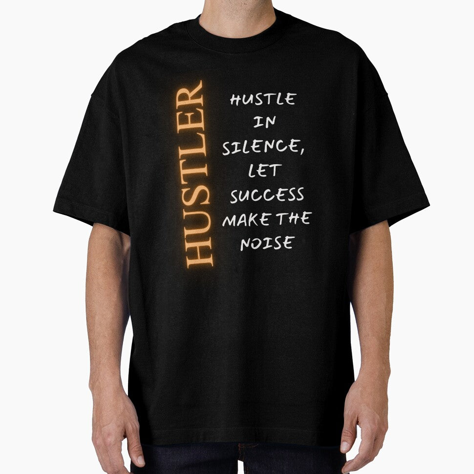 Street Hustler Graphic Tee - 'Hustle in Silence' T-Shirt Streetwear T-Shirt by That90sGuyNZ