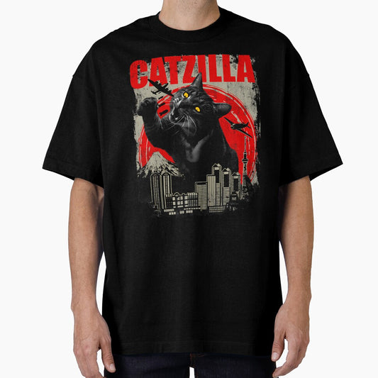 Catzilla - Funny Cat Lover Kitten Kitty Short Sleeve 	 Small by nnaqyuboeyl64