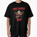 One More Rep Motivational Gym Cartoon Design | Fitness Workout Digital Illustration for T-Shirts & POD by CozyPops