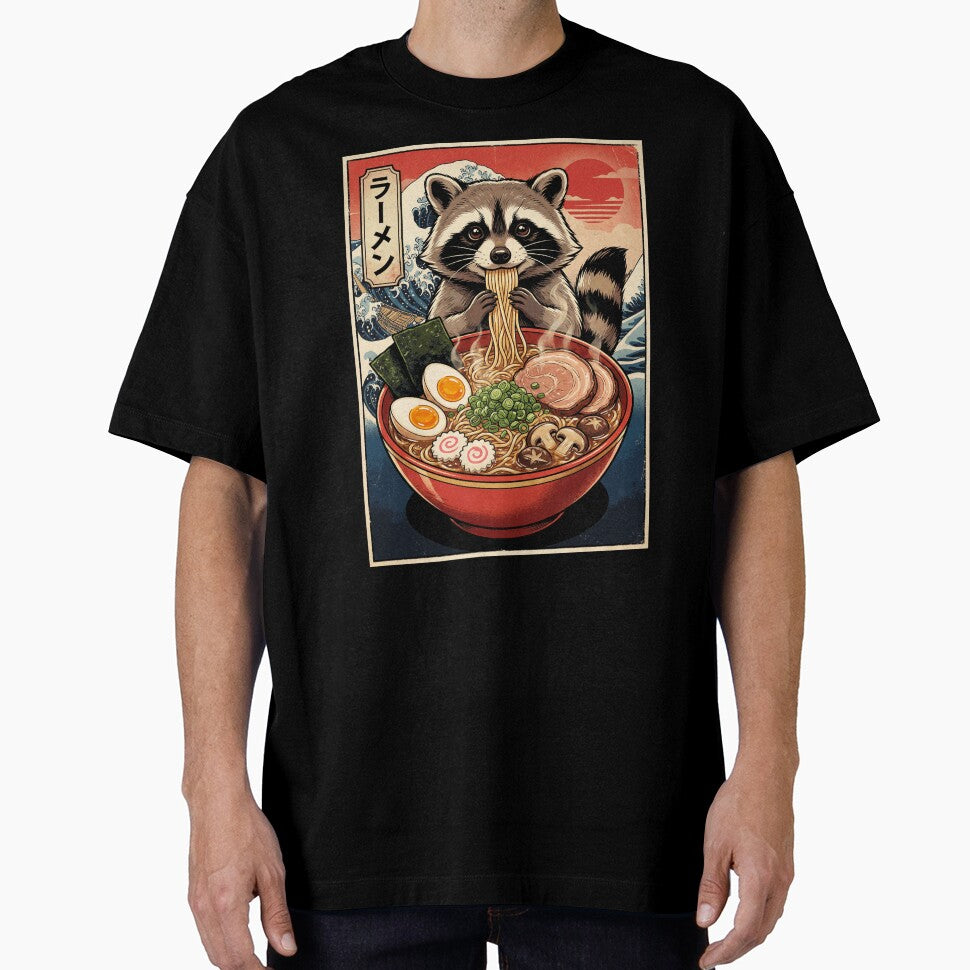 Vintage Raccoon Ramen Japanese Kawaii Anime Animal Lover by TerryConnells