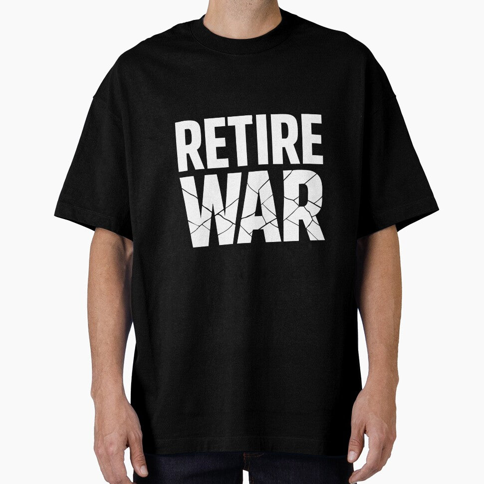 Copy of Retire War Shirt – Minimal Peace Typography Graphic Tee by quietvisualsco