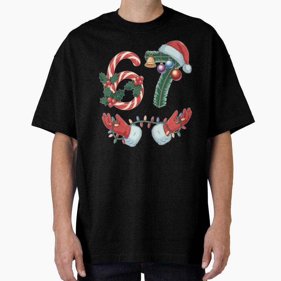 67 Christmas 6 7 Meme Pajamas Holiday Gen Alpha Slang by grumpzara