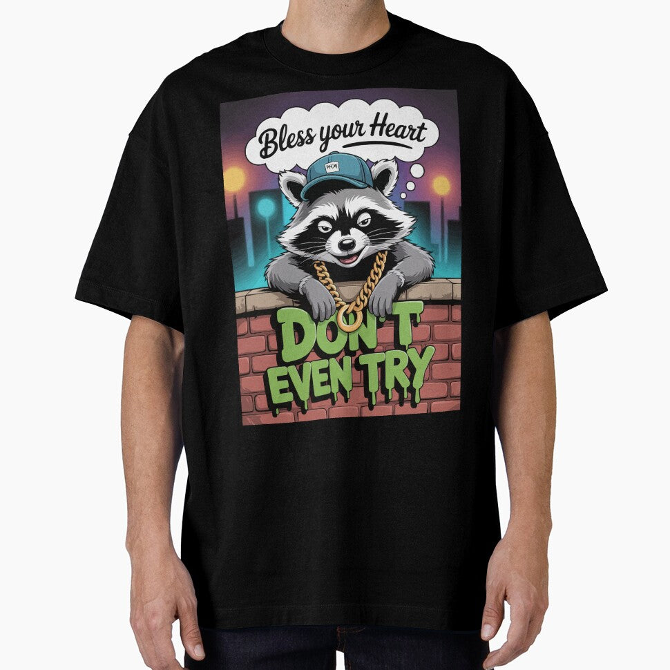 Funny Bless Your Heart Raccoon by Ketique