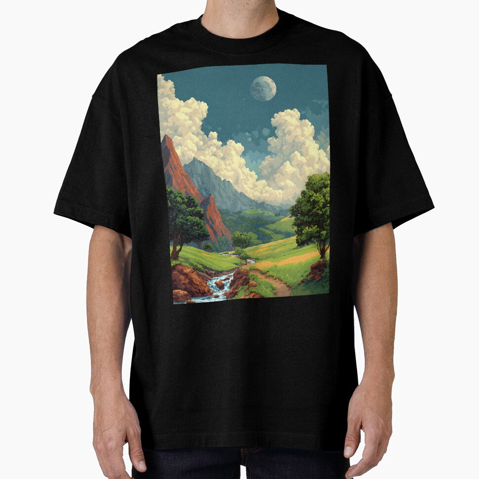 Retro Pixel Art Landscape by bapupa