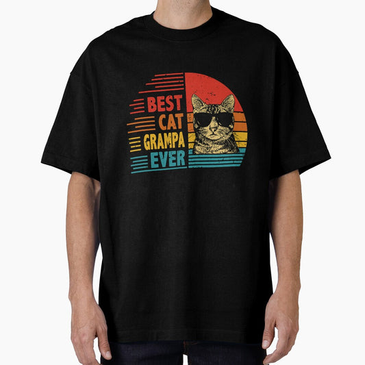 Vintage Retro Best Cat Grampa Ever Funny Cat Lover Father's Day Gift by EdwinaEmmanoiCo
