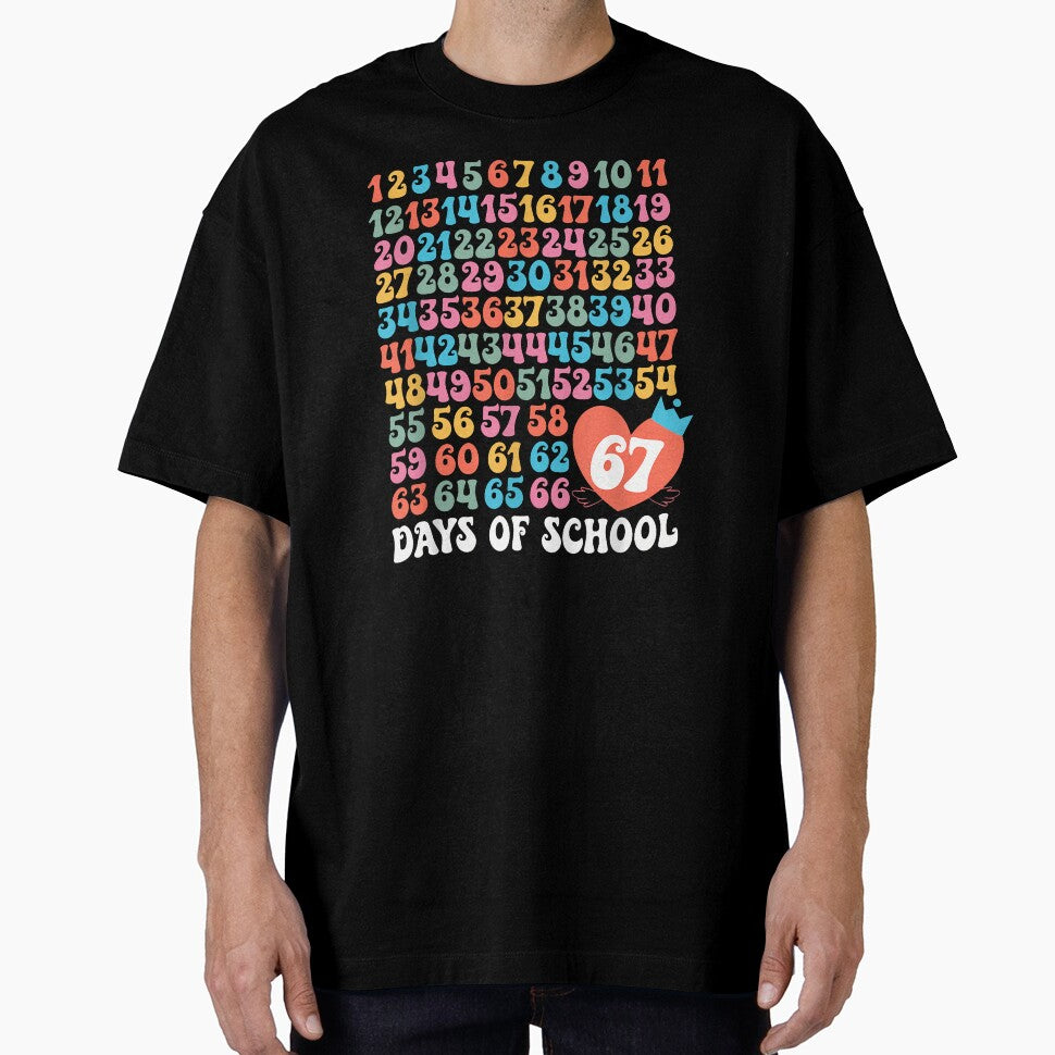 67Th Day Of School Teacher Kids Funny Six Seven 100Th Days by merlinnears