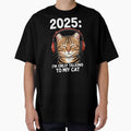 2025 i only talking to my cat new year gift t shirt by moba--mania