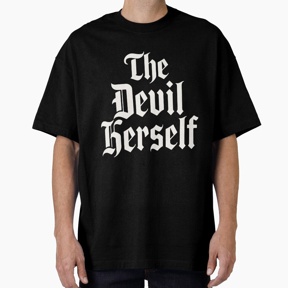 The Devil Herself Dark Feminine Gothic Humor Occult Aesthetic Vintage Design by kiralynstration