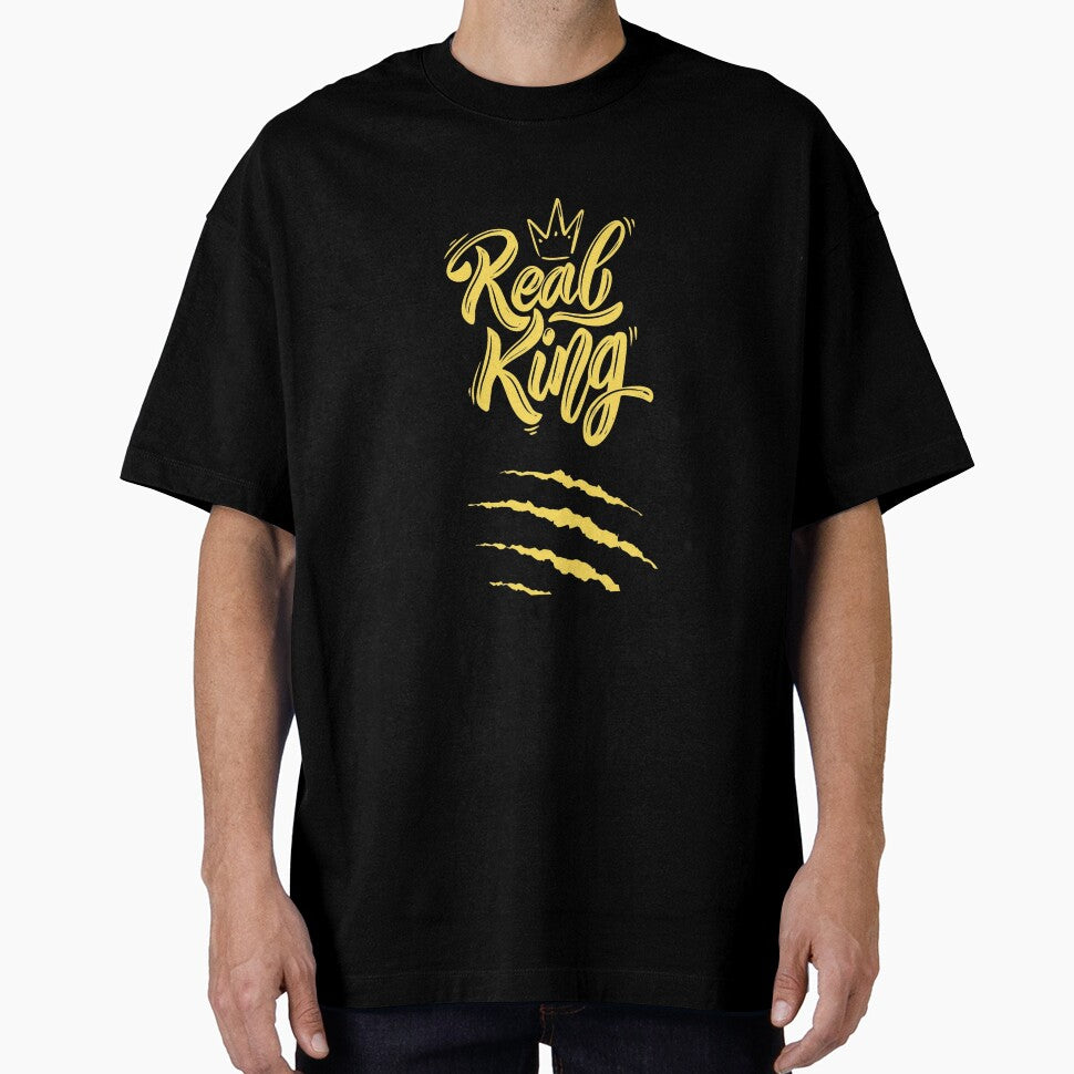 Real King Printed Graphic T-Shirt by KARSCORP