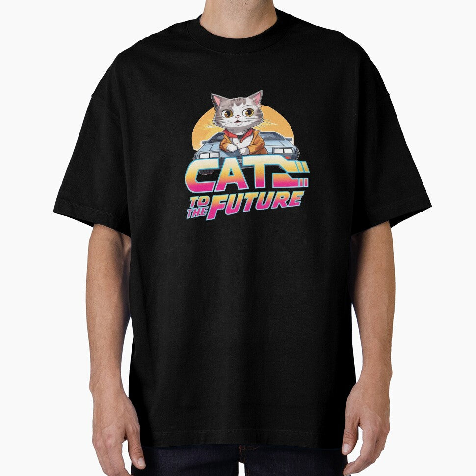 Cat To The Future by Bigfoot T-Shirt Co.