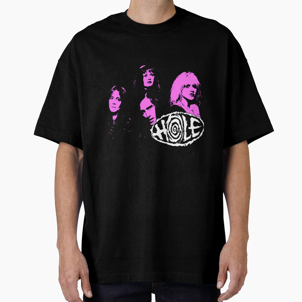 Four Pink Silhouette Woman Grunge Band by ananimyim