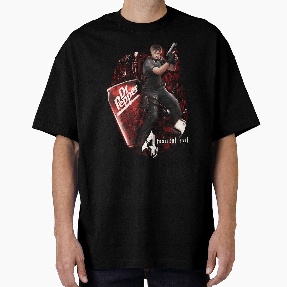 The Resident Evil Leon Dr. Pepper Collaboration Gamer Unisex Streetwear Menswear Womenswear For Fans by SelfShop