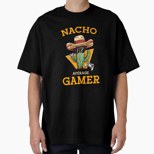Nacho Average Gamer Video Game Player Funny Mexican Gaming by taaddison50