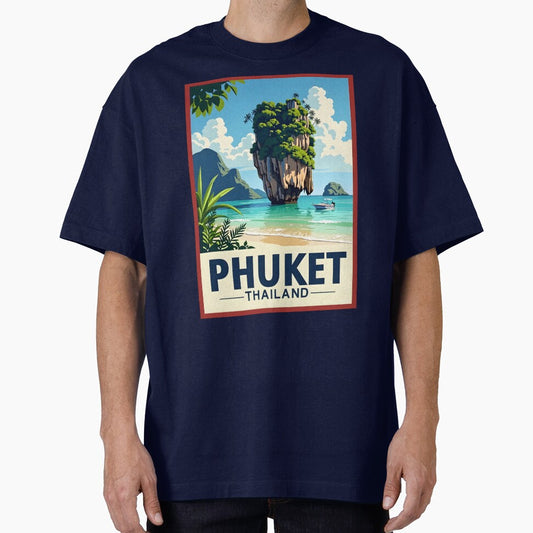 A Pop Art Travel Print of Phuket - Thailand by StudioRedKoala