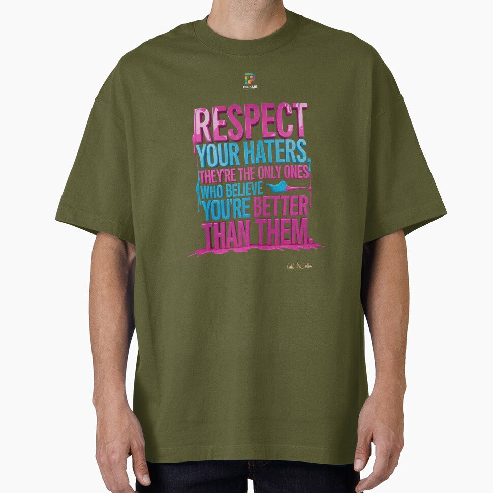 Respect Your Haters – Bold Motivational Street Art Quote by PickMeLGK