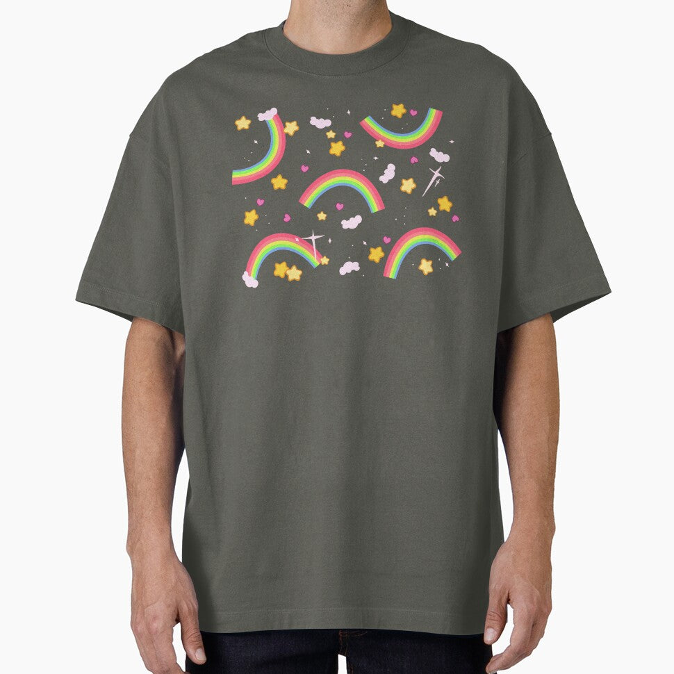 Rainbow star pattern by LisaMichelleArt