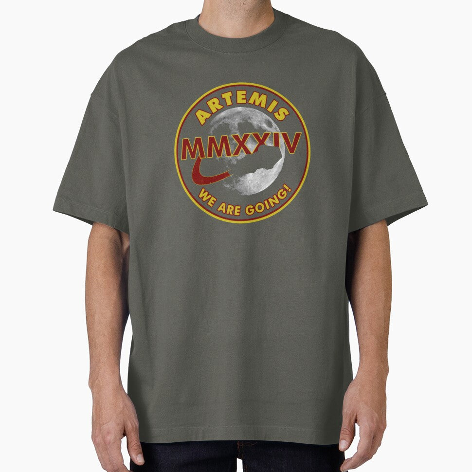 Artemis We Are Going! Moon Mission 2024 Non-Distressed Version T-Shirt_4844355 by ZiraBooth