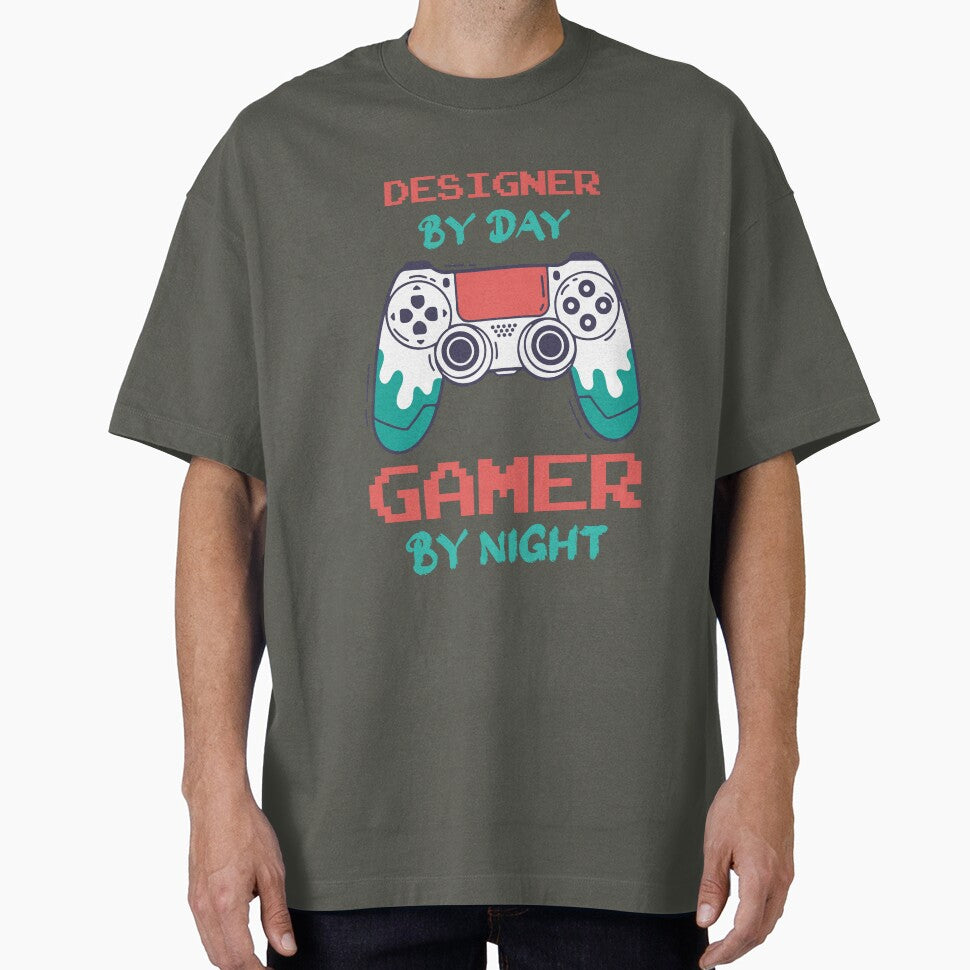 Designer By Day Gamer By Night - Funny Designer quote gift idea For Men and Women by Mmmm3344