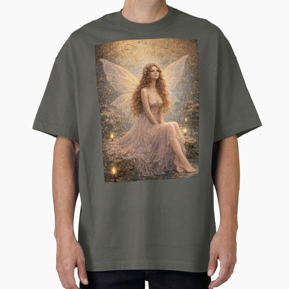 Dreamy Celtic Fairy in Soft Golden Tones by doinitzart