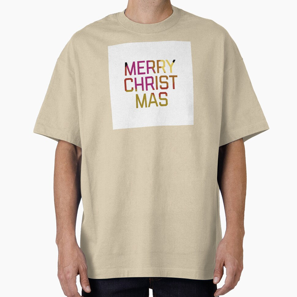 Merry Christmas Multicolored Text by 4thoughtDesigns