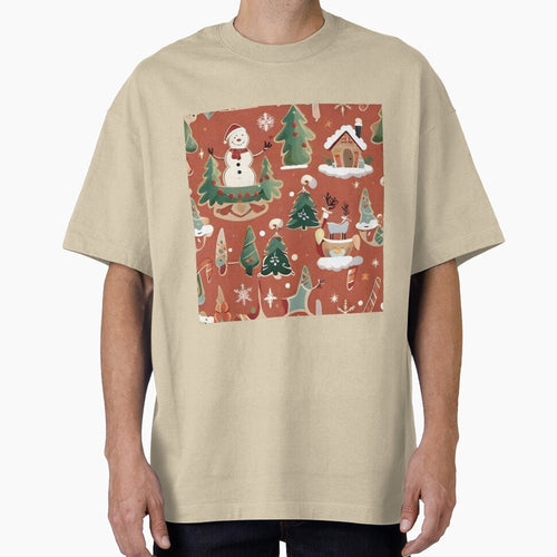 Beautiful Retro Boho Abstract Christmas Holiday Pattern by PlanetMarker