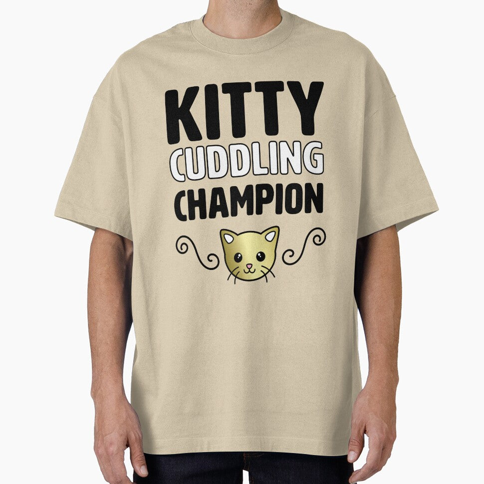 Kitty Cuddling Champion Shirt for Cat Lovers by mindeverykind