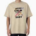 Keep Calm Design Is Not Easy – Graphic Designer Funny Quote Sticker by CutePearlStudio