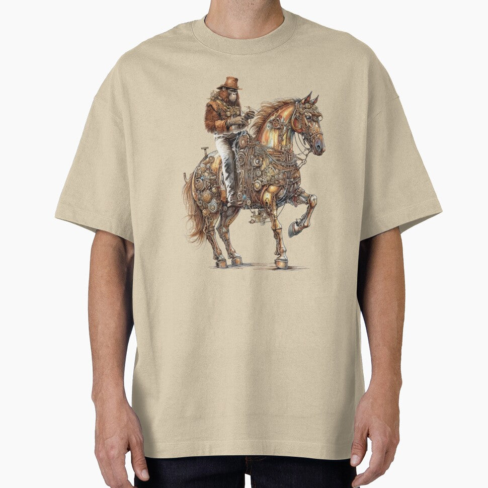 Steampunk Orangutan Riding by Astralia