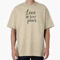 Love Four Paws Dog Lover Shirt by RVJdesigns