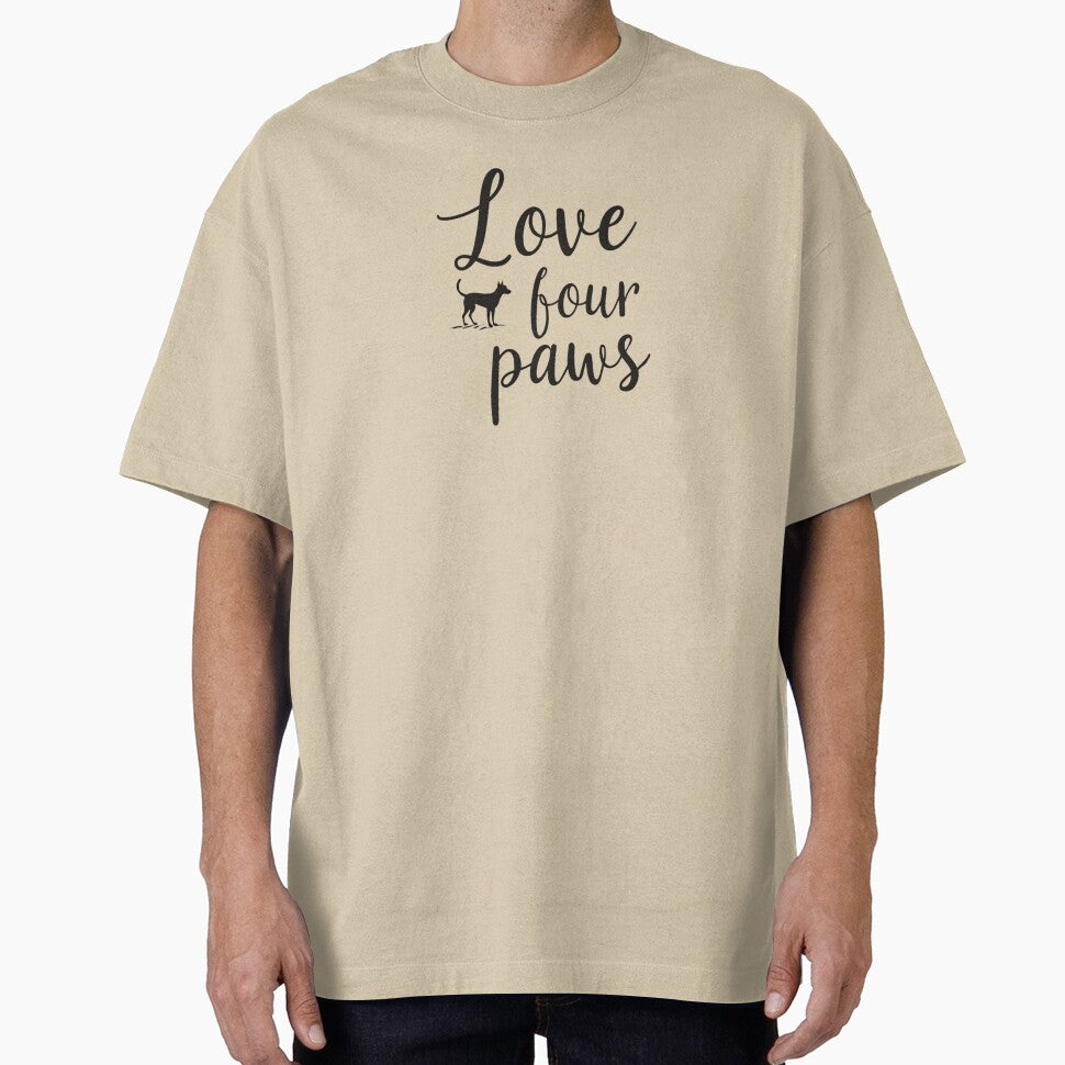 Love Four Paws Dog Lover Shirt by RVJdesigns