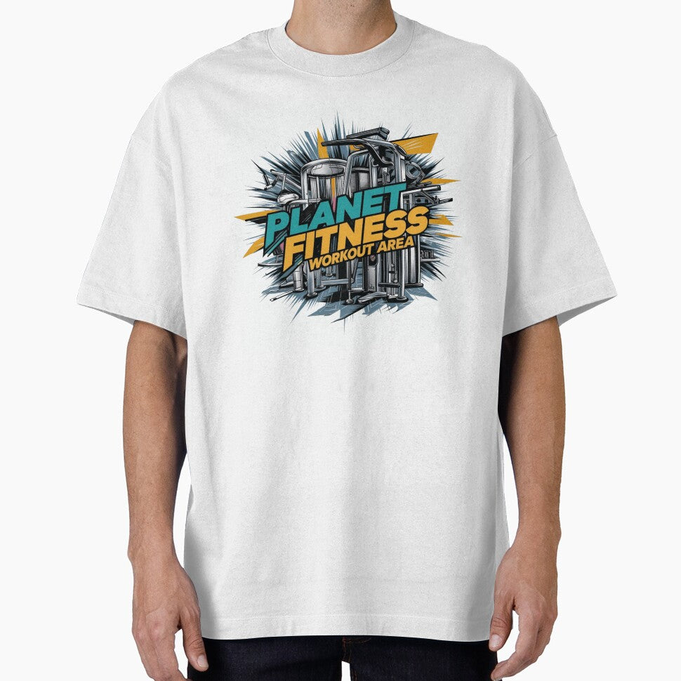 Planet Fitness Workout Area Graphic Tee for Gym Enthusiasts by Bmd4Fitness