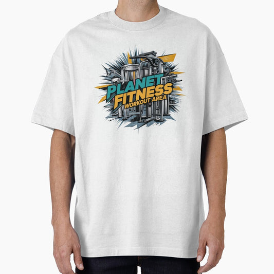Planet Fitness Workout Area Graphic Tee for Gym Enthusiasts by Bmd4Fitness