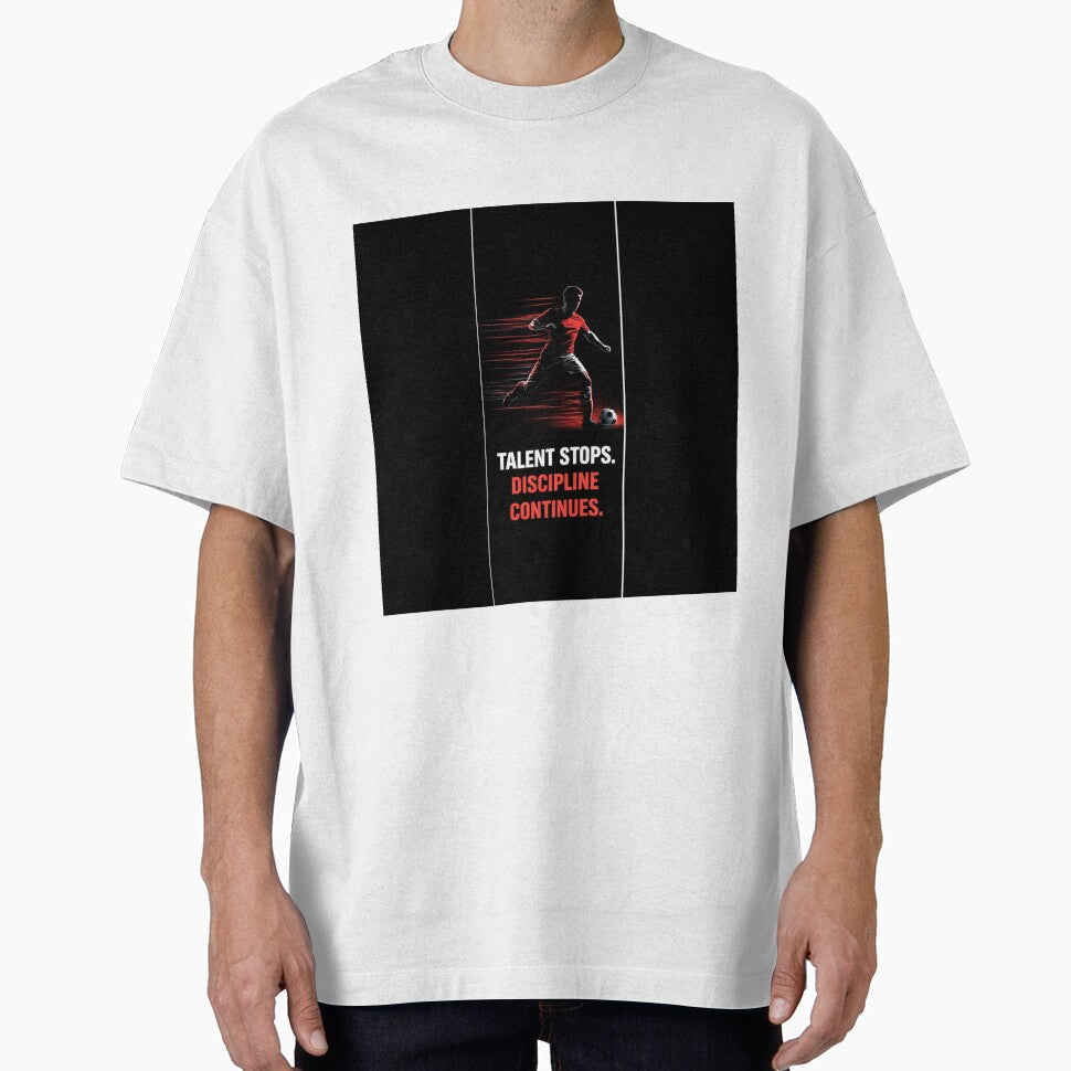 Talent Stops Discipline Continues- Athlete Motivation Shirt by No Excuses Studio