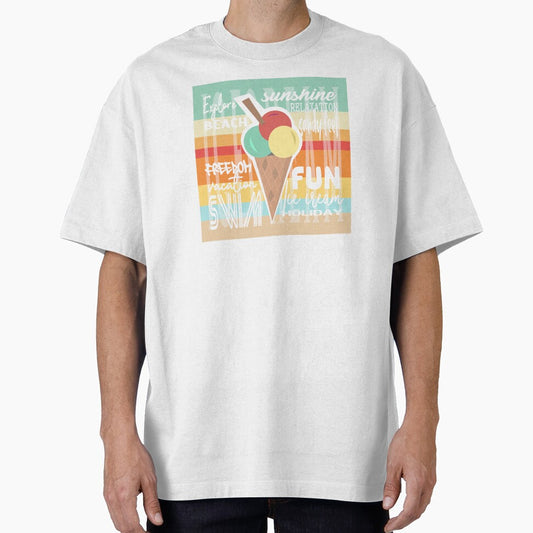 Ice cream holiday vacation summer fun - relax, explore, sunshine and sandy feet.  Caroline Laursen Original by Caroline Laursen