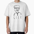Funny Hand Drawn Geek Doodle Guy for the geeks at heart light by DESPERATEANDY