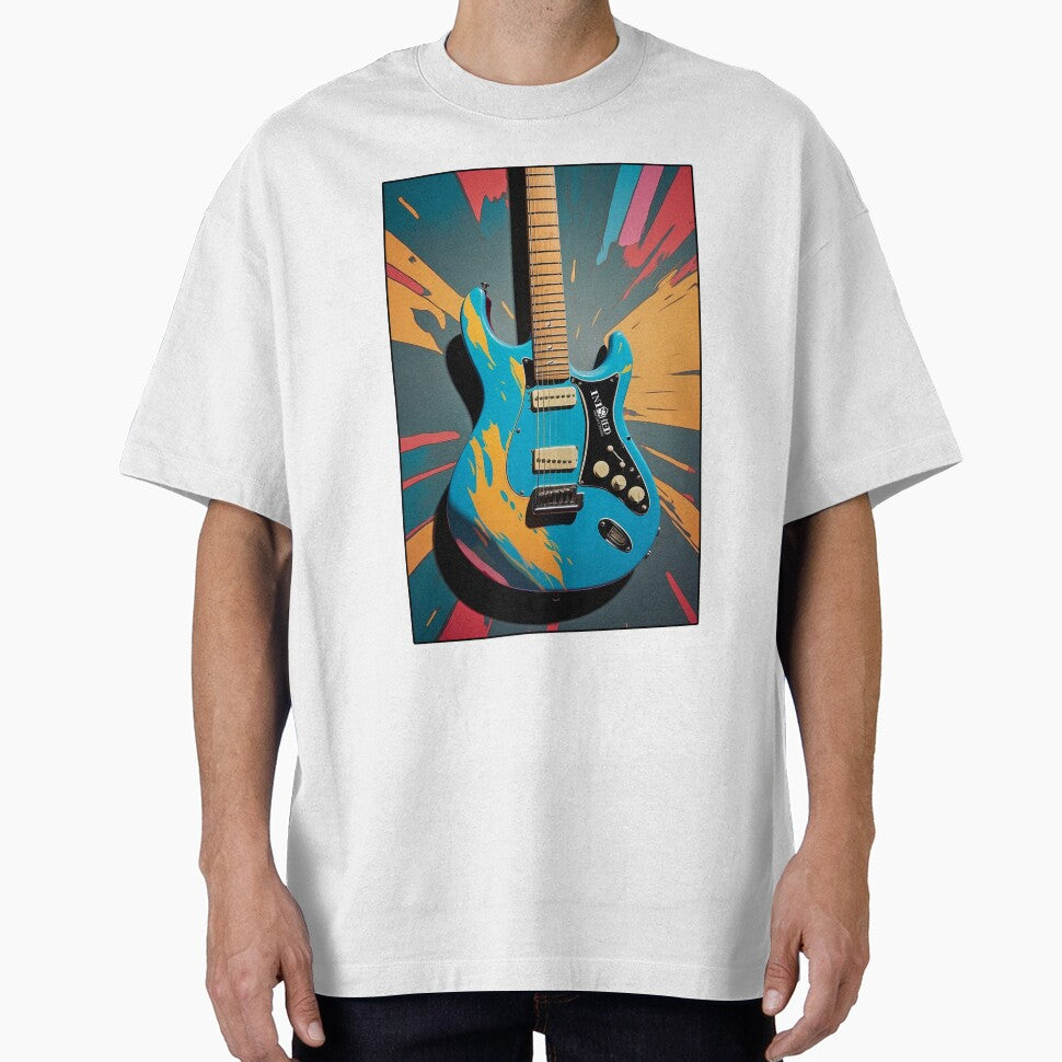 Andy Warhol Inspired Guitar Graffiti Street Artwork by Inished Productions