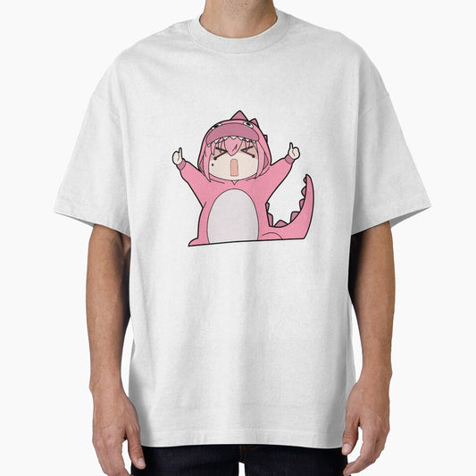 Bocchi The Rock! Bocchi Reaction Sticker: Godzilla Bocchi by YuePrints