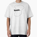 "Basic" Word Minimalist Text Design - Minimalistic Life - Minimalist Line Art by The Red Nox