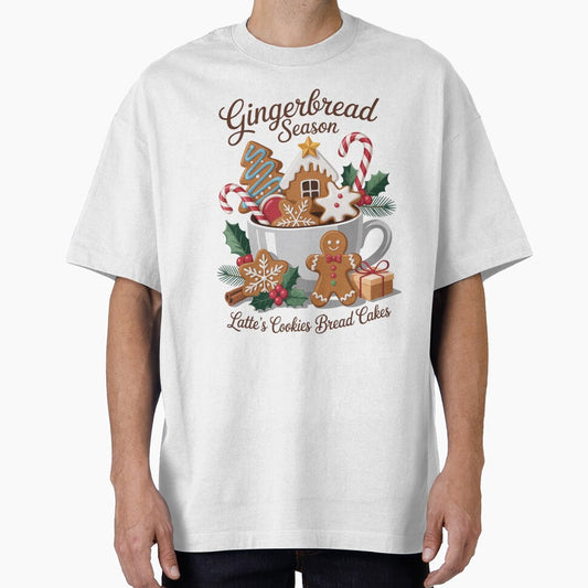 Gingerbread Season Sweat Christmas Crew Neck, Gingerbread Latte by RayArmstrong