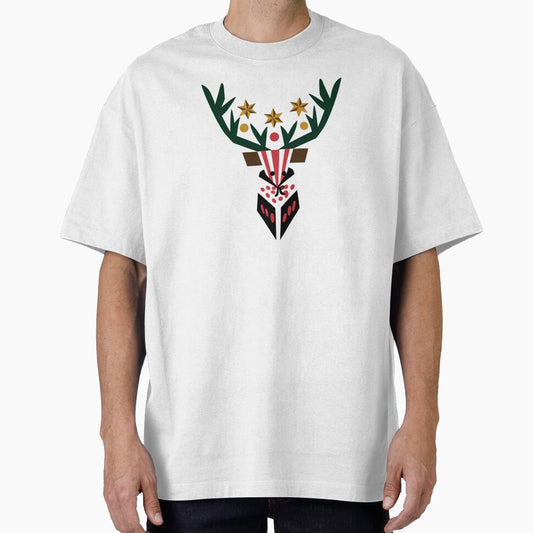 Modern Geometric Reindeer Minimalist  Holiday Wildlife Design by gk-creations