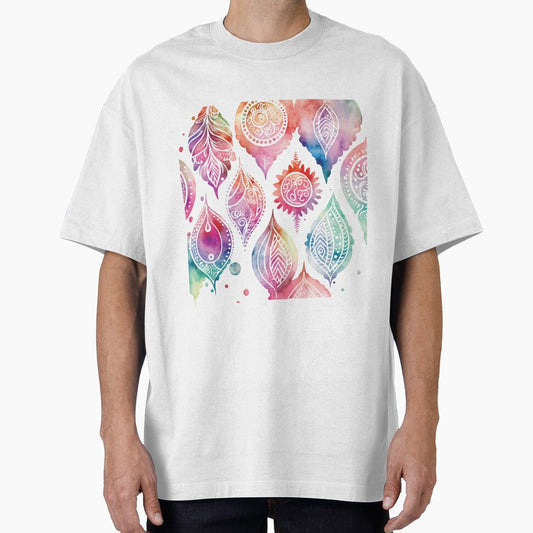 A Bohemian Feather Pastel Watercolor Print - Boho Chic Patterns by GVRDesign