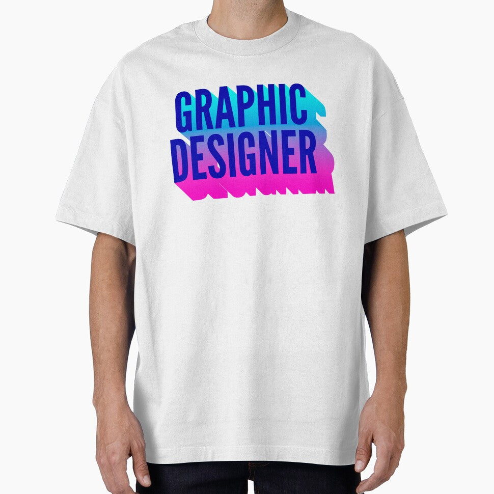 Graphic Designer With Long Gradient Shadow by SVPOD