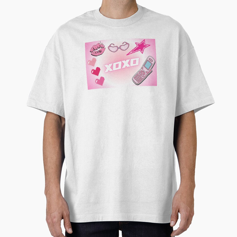 XOXO in Girly Y2K Retro Aesthetic by ClearStatements