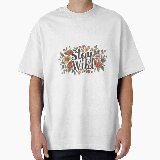 Stay Wild – Boho Floral Free Spirit Quote Design by Chippychips1
