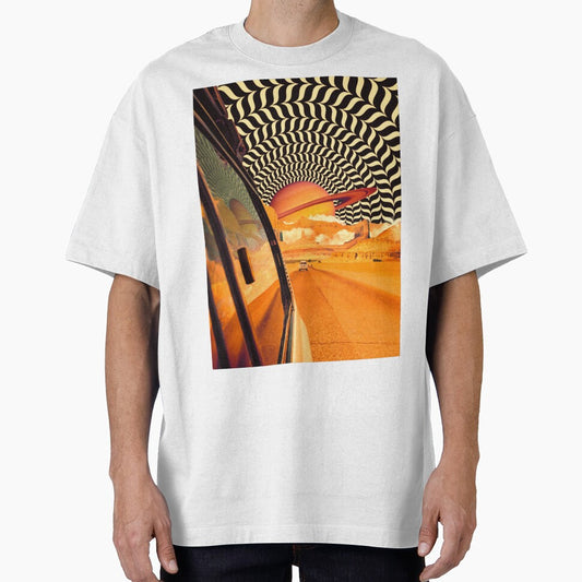 Illusionary Road Trip 2 - OpArt Space Adventure Sci-fi Collage Art by Taudalpoi