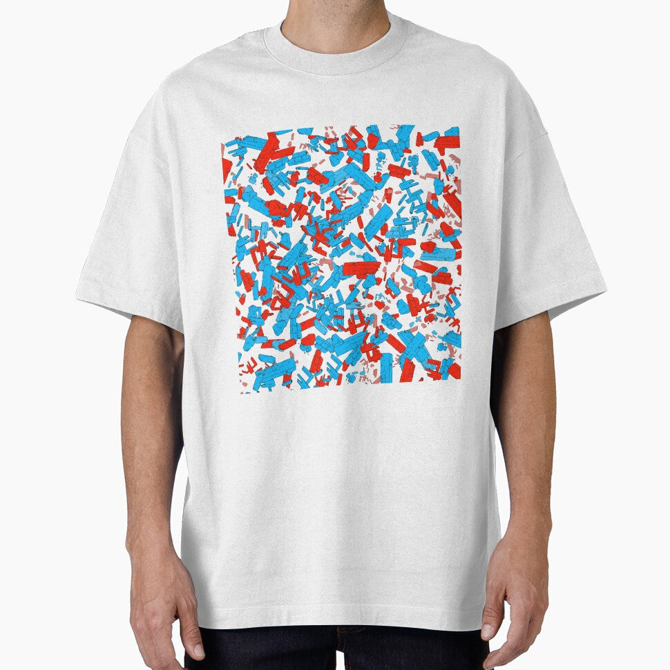 Comic book explosion - red blue black by Thecolorschemer
